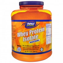 Now Foods, Sports, Whey Protein Isolate, Natural Vanilla, 5 lbs. (2268 g)